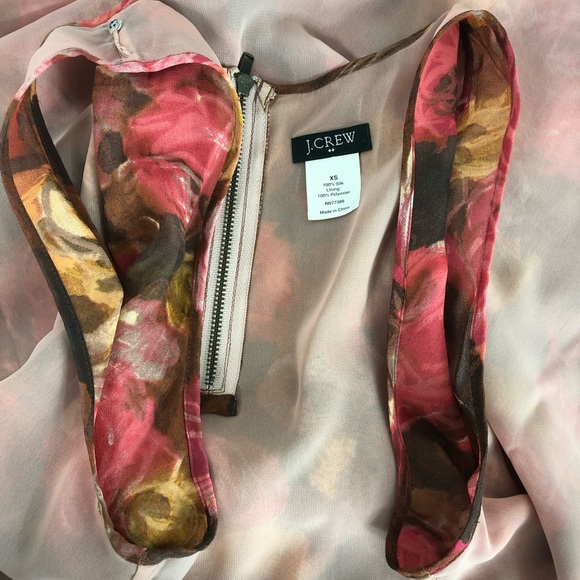 J. Crew multicolored blouse size XS - Picture 6 of 8